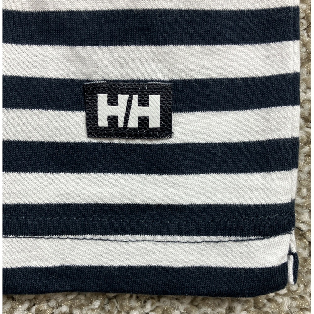 HELLY HANSEN FJORD POLO Shirt Navy Blue Stripe Men's Size Small NEW Regular Fit - Picture 6 of 9